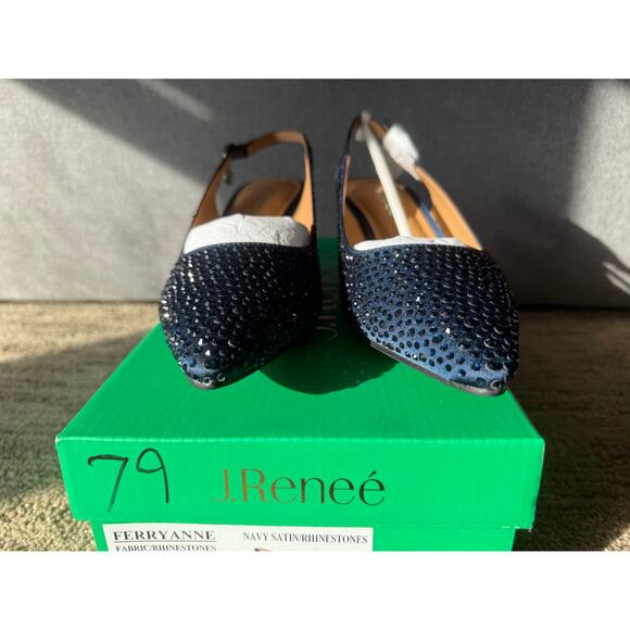 J.Renee Blue Sequin Heels - Picture 2 of 7